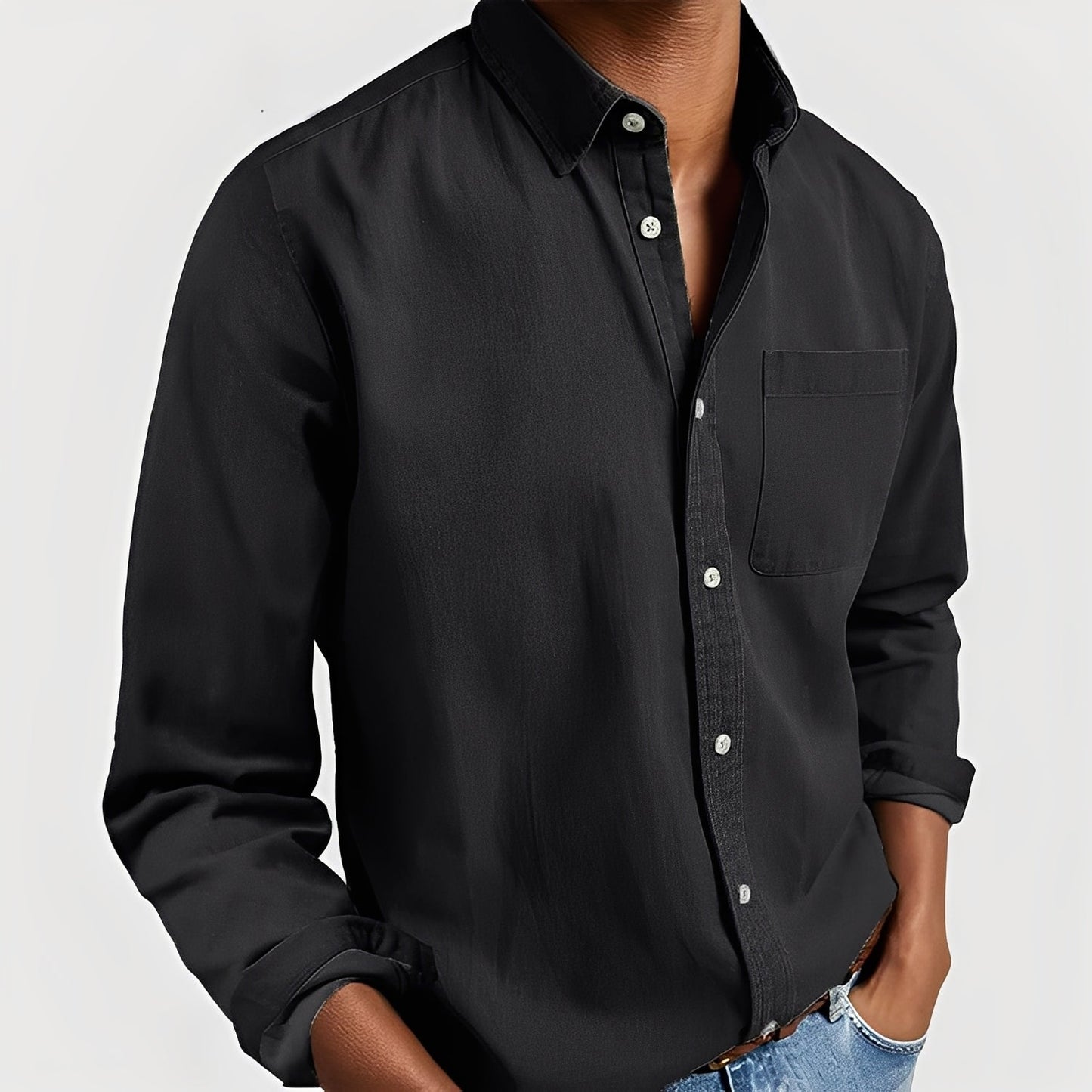 Gauvain - Casual long-sleeve shirt for men