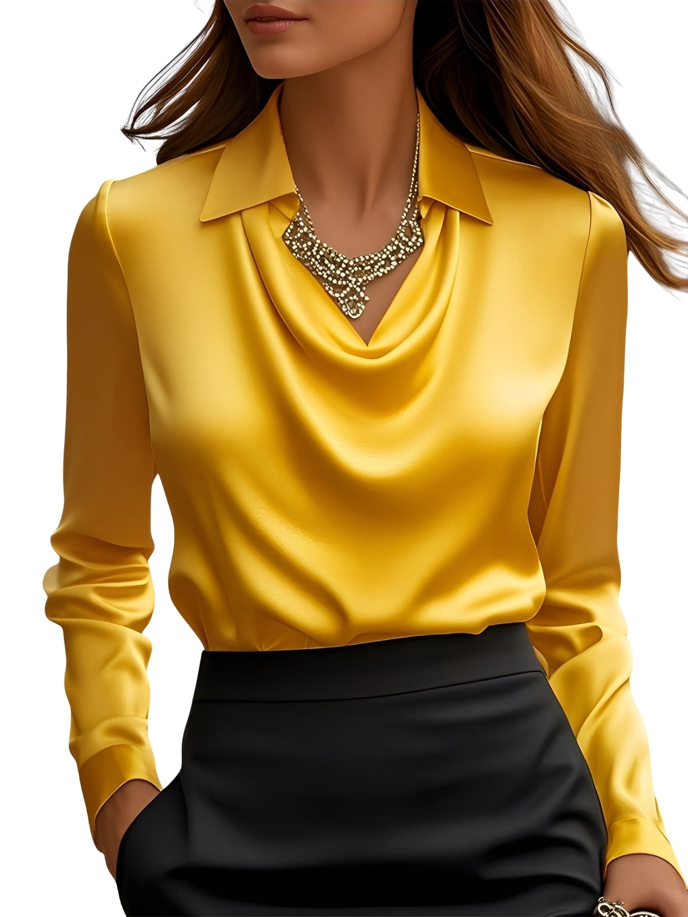 Dionne - Elegant Long Sleeve Blouse For Women