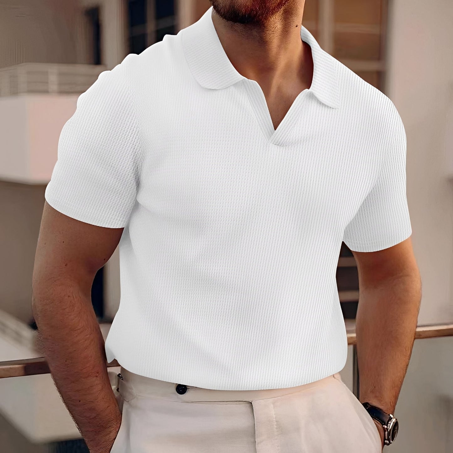 Holden - Simple Short Sleeve Polo Shirt