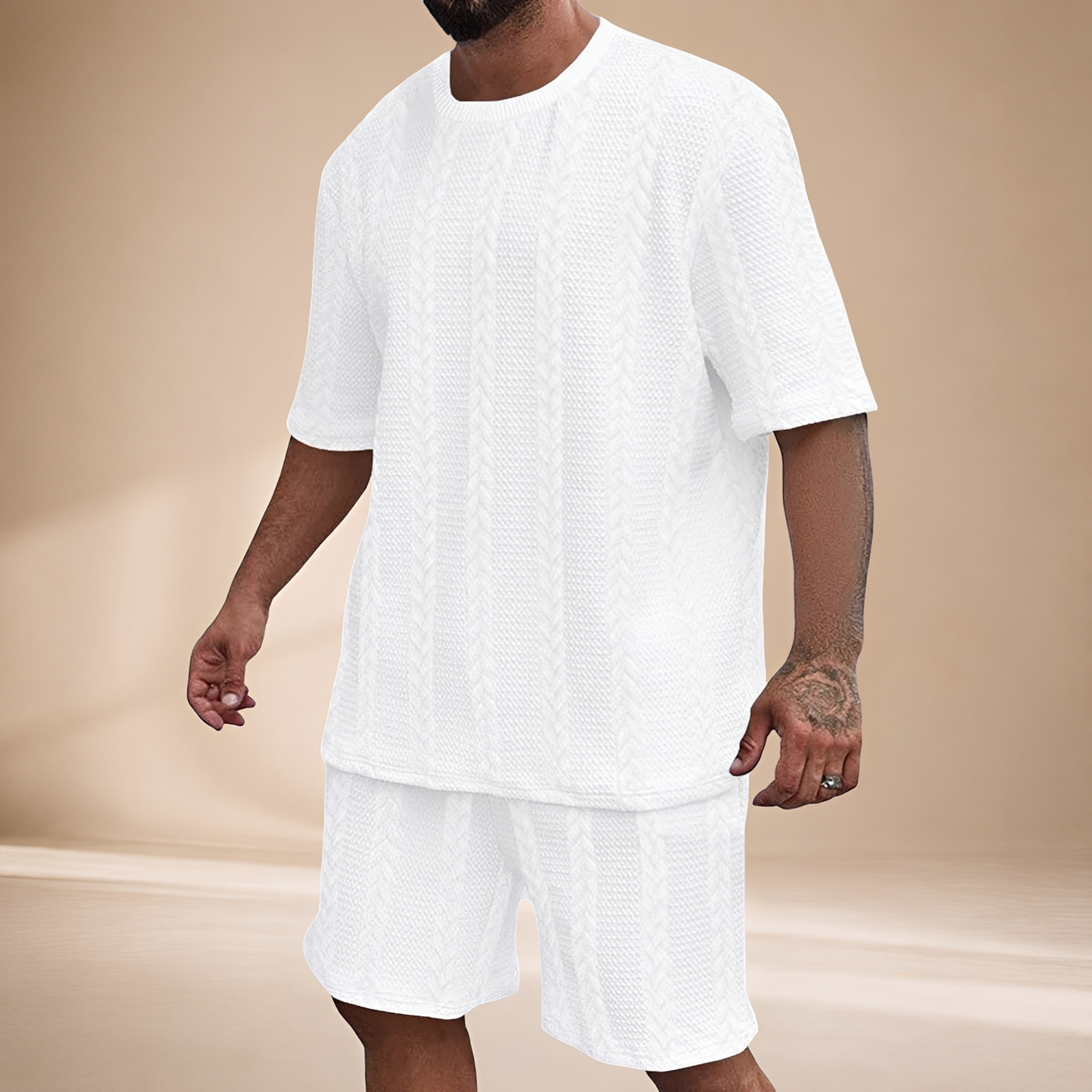 Johnston - Relaxed T-shirt and Shorts Set