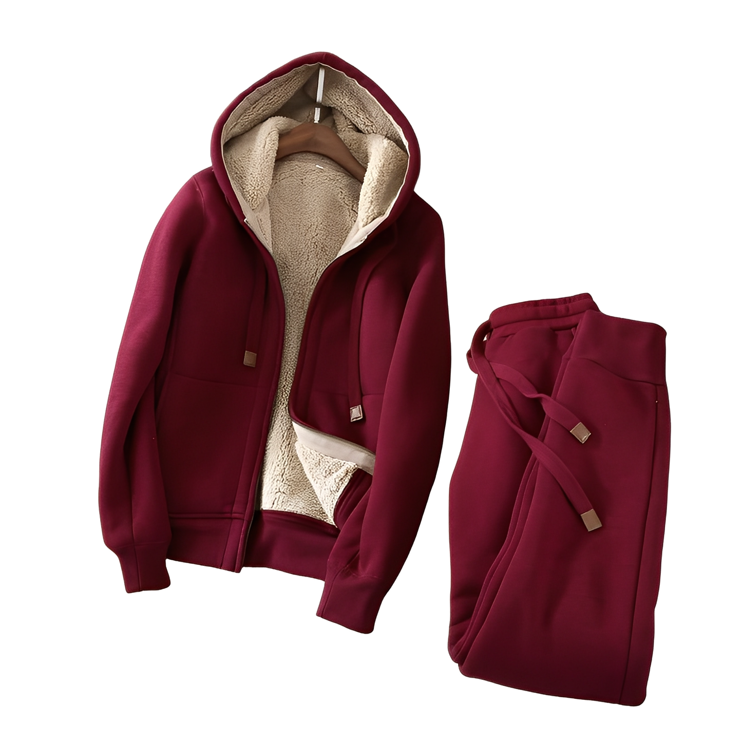Monica - Comfortable set of hoodie and jogging pants for women