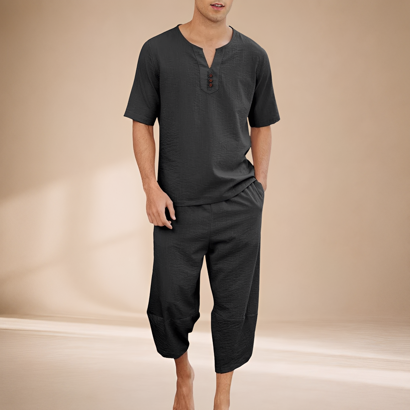 Rowland - Casual Cropped Set