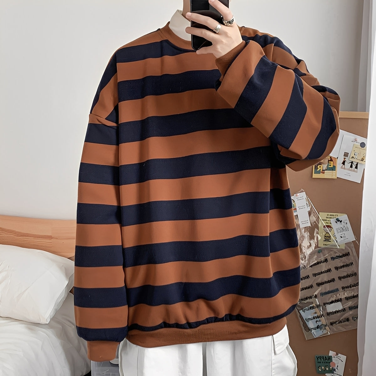 Christian - Striped Oversized Sweater