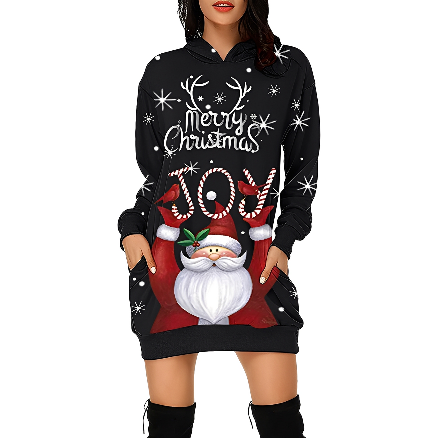 Georgia - Printed Hooded Dress
