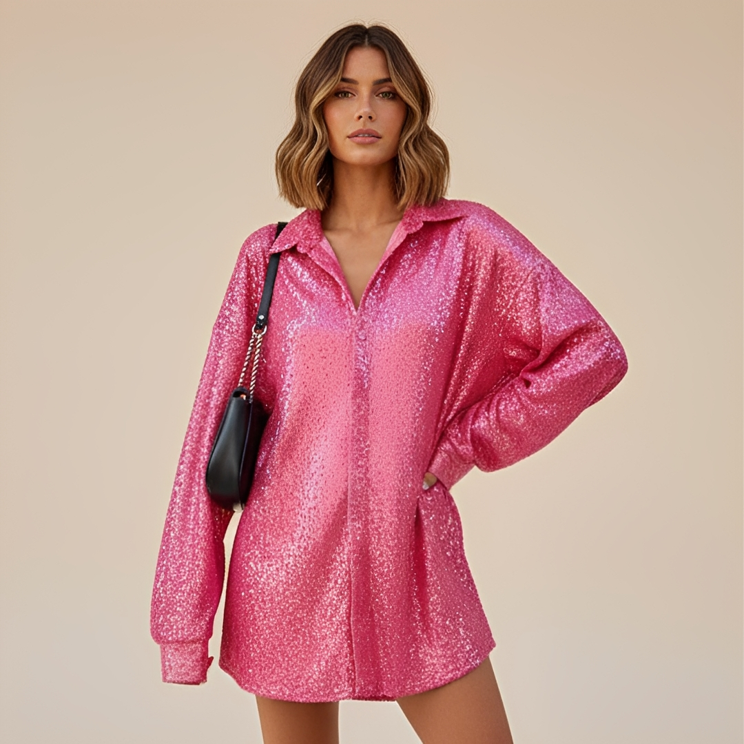 Laurie - Chic and Fashionable Oversized Blouse
