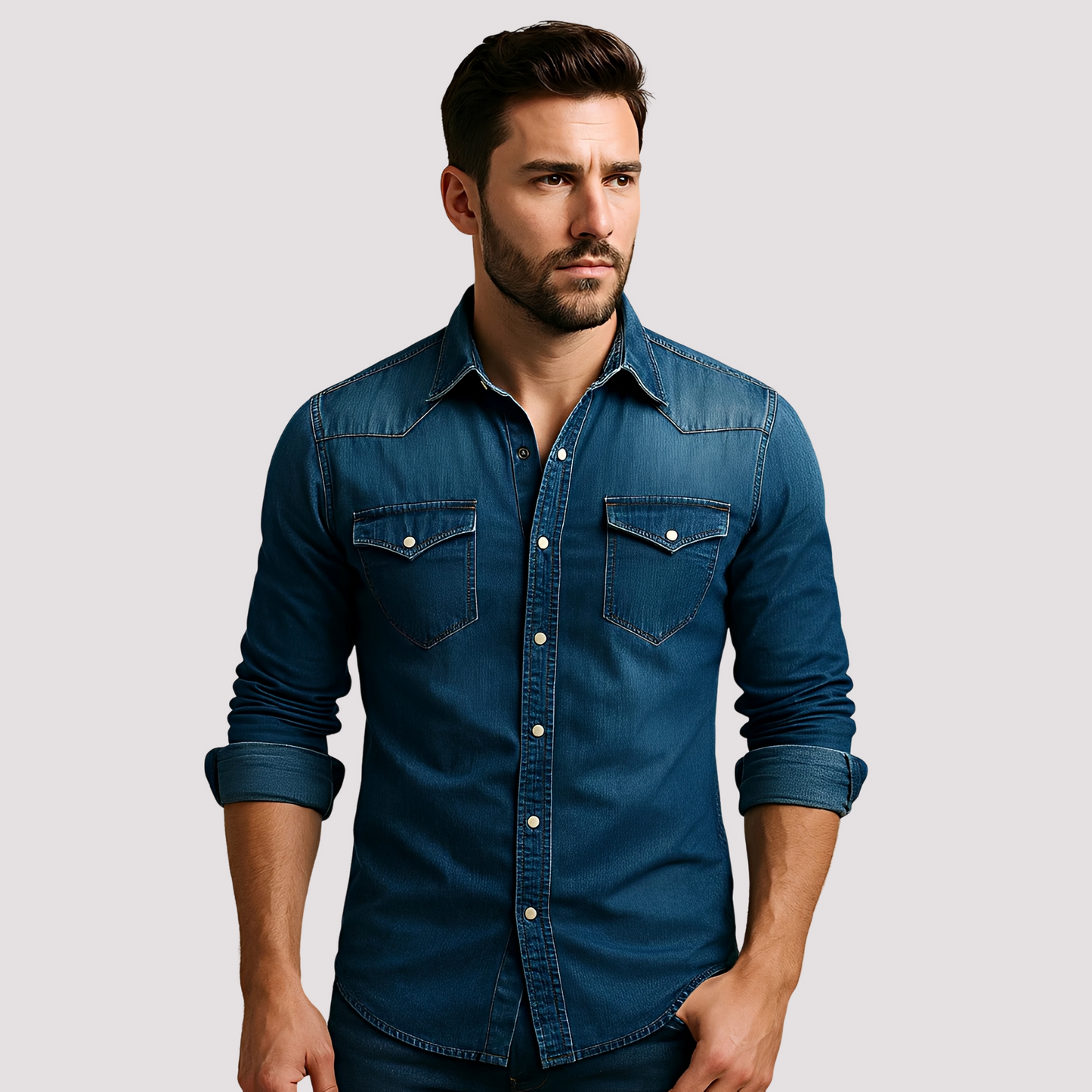 Maxime - Casual Denim Shirt