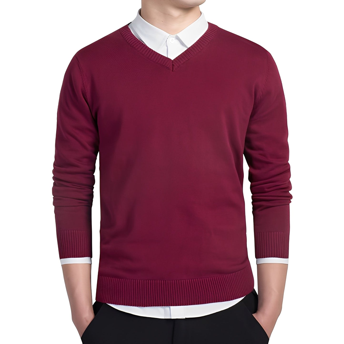 Tom - Casual Warm V-neck Sweater