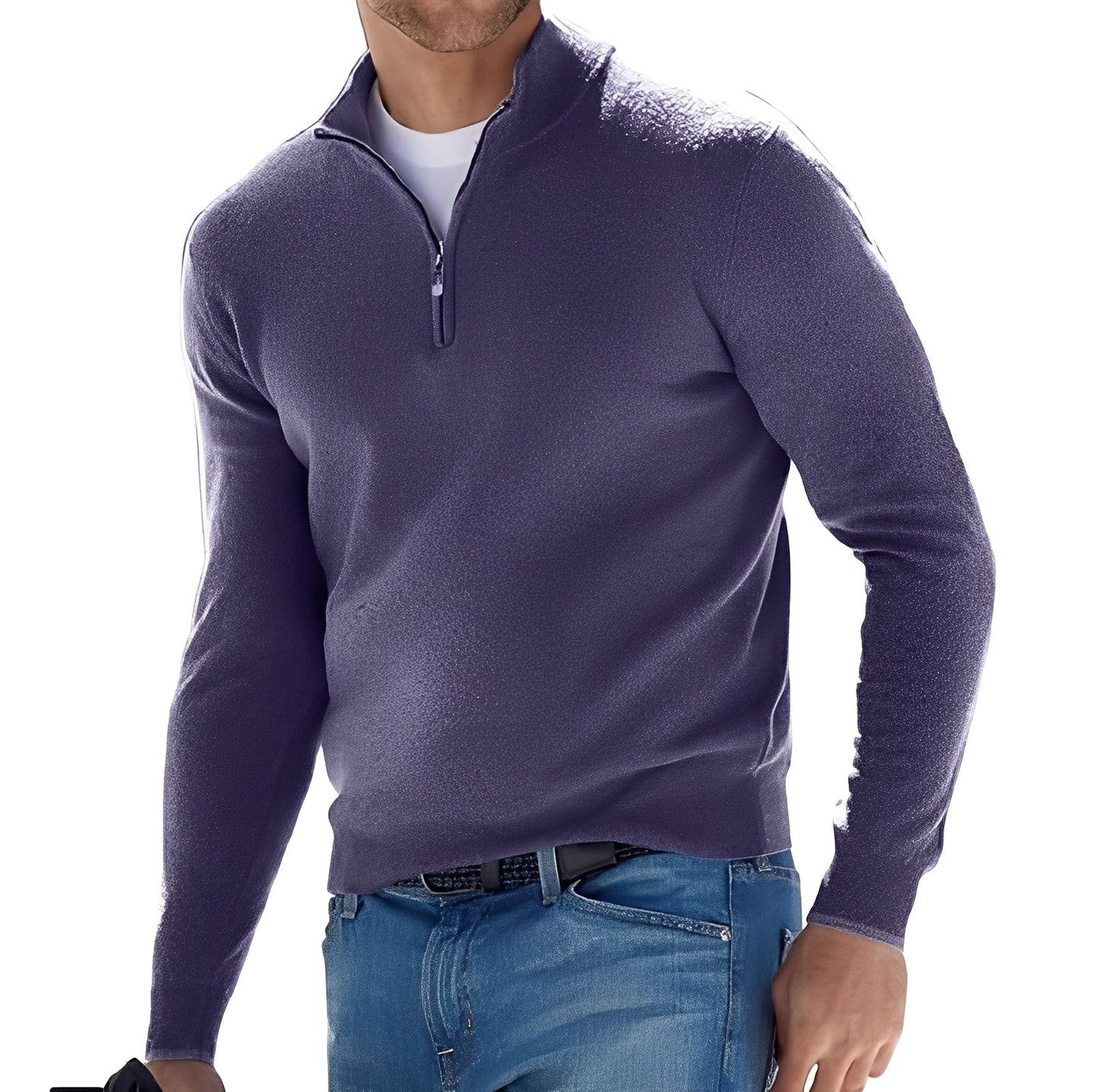 Ralph - Comfortable men's sweater with zipper