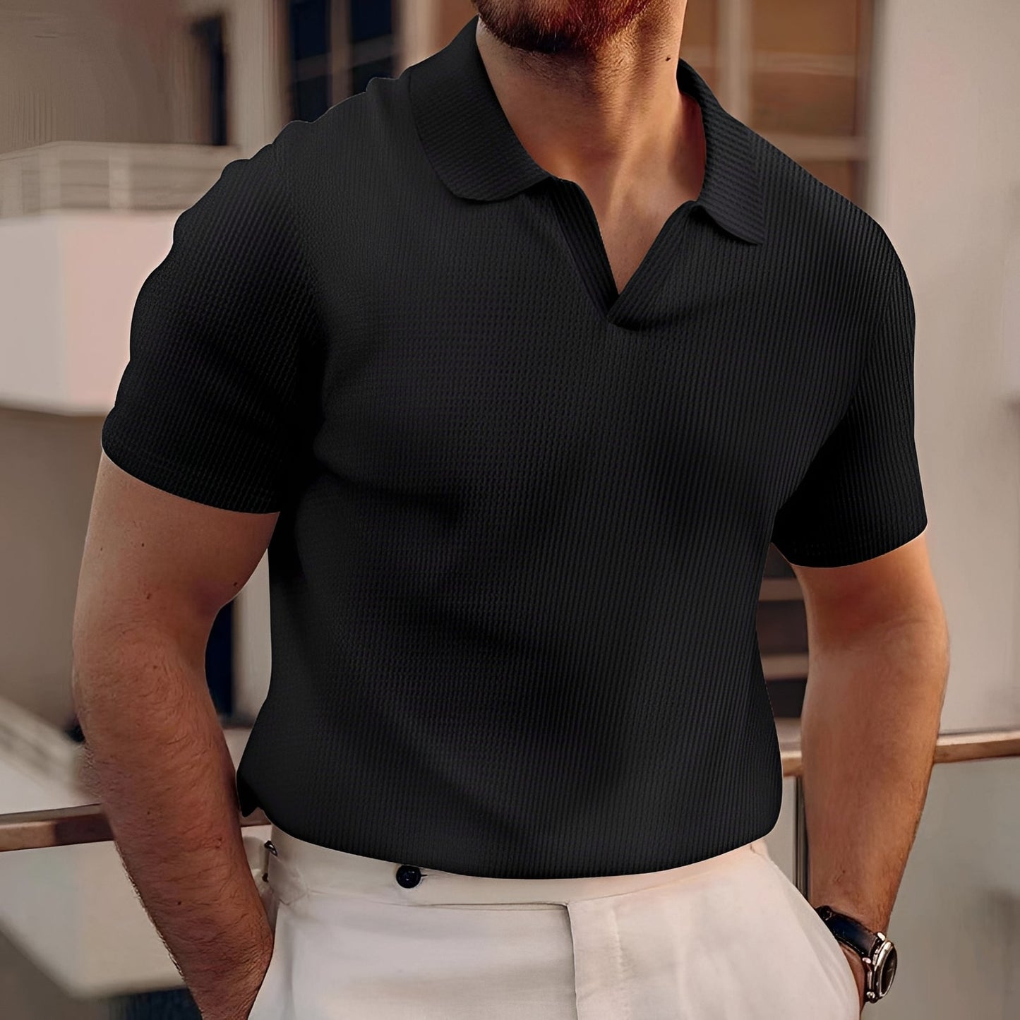 Holden - Simple Short Sleeve Polo Shirt