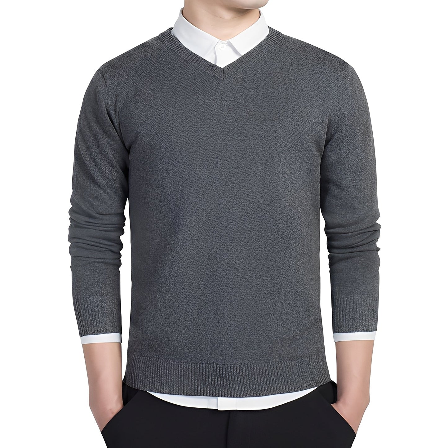 Tom - Casual Warm V-neck Sweater