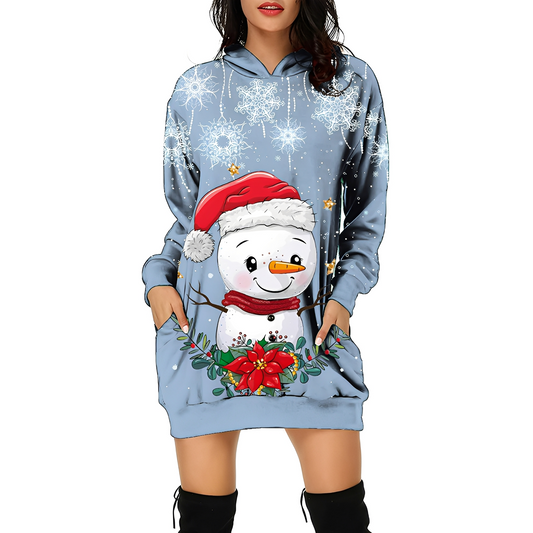 Georgia - Printed Hooded Dress