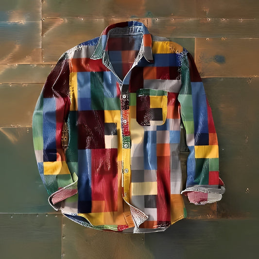 Sybille - Colorful Retro Shirt