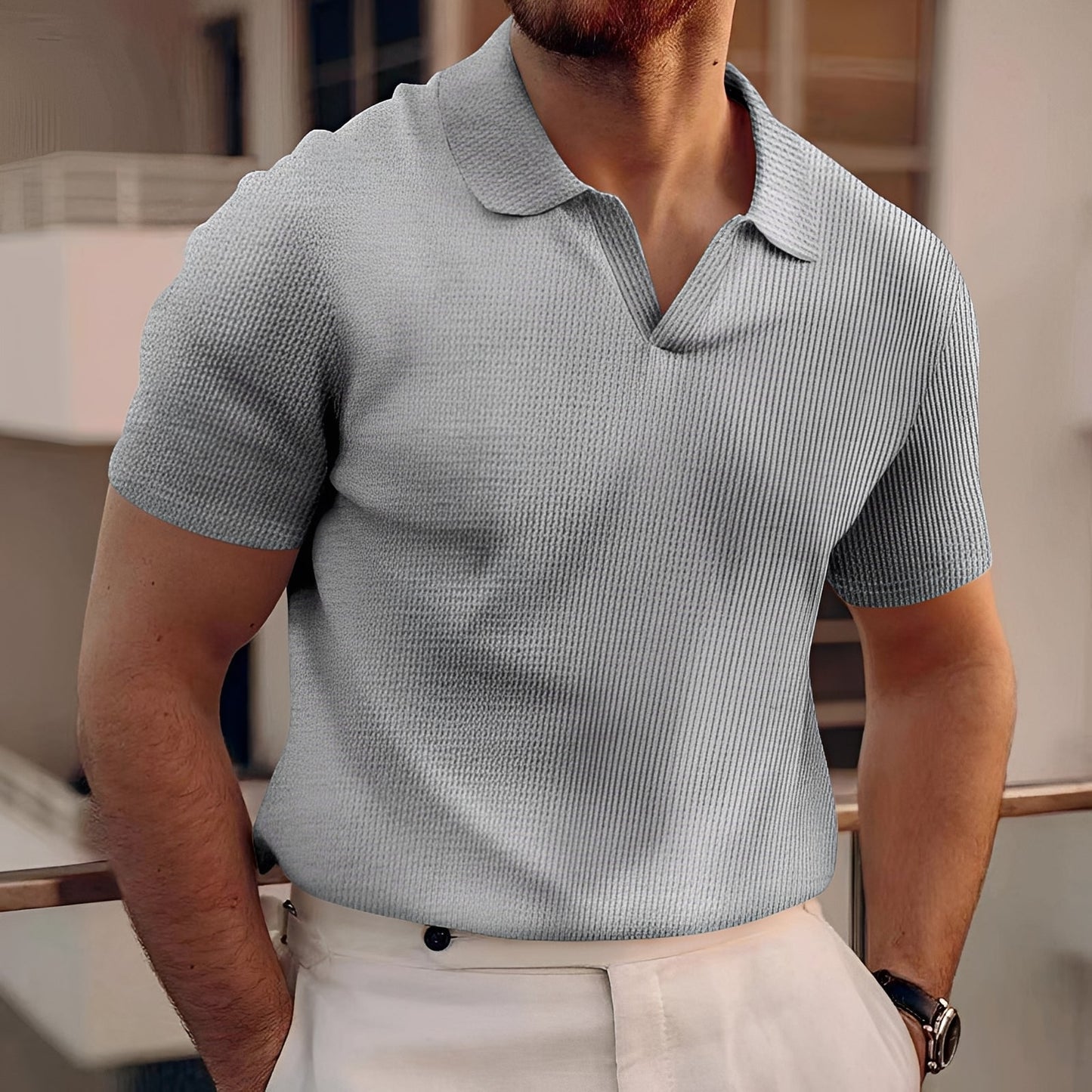 Holden - Simple Short Sleeve Polo Shirt