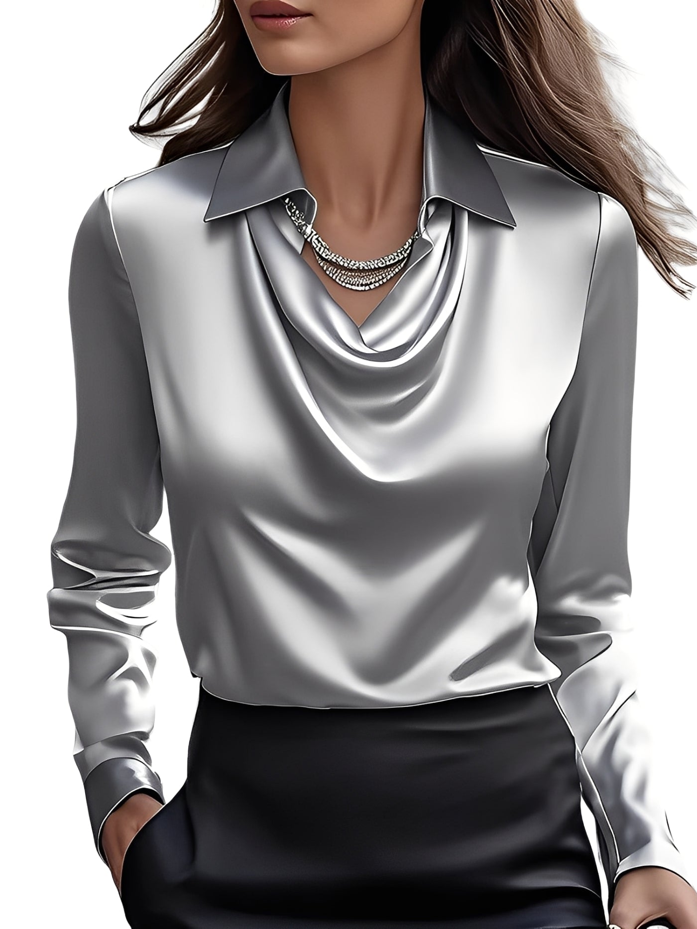 Dionne - Elegant Long Sleeve Blouse For Women