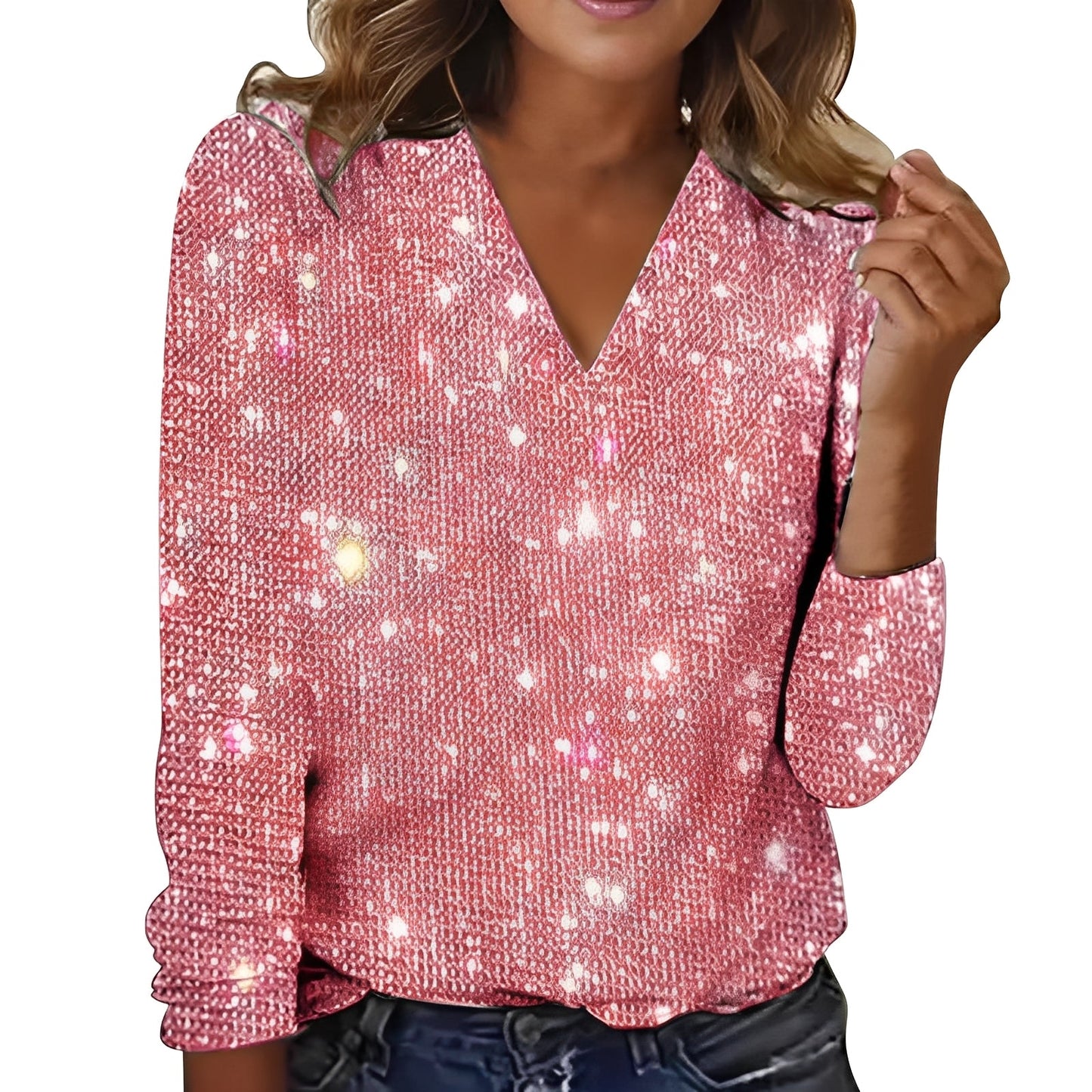 Caroline - Stylish, Sparkling Blouse for Women