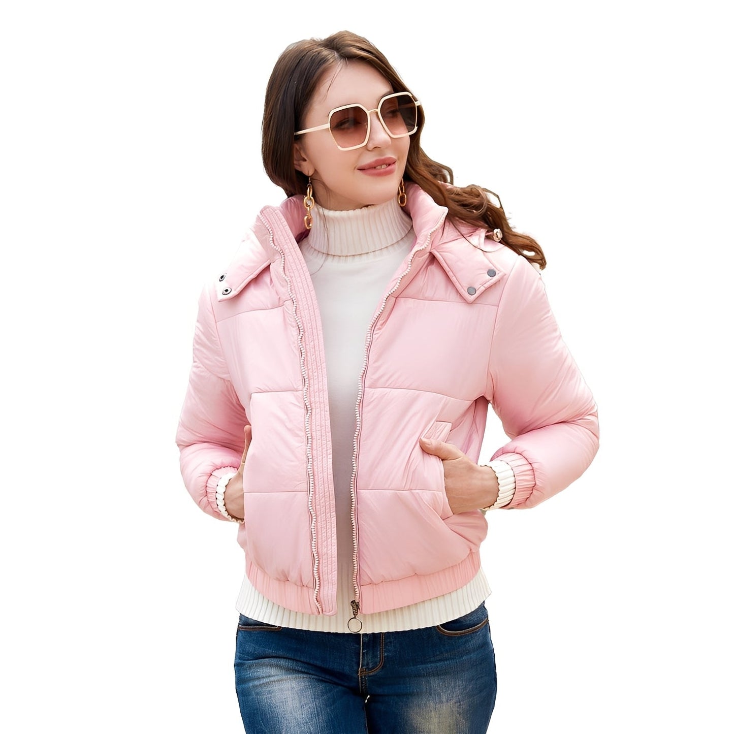 Yazmin - Modern Jacket with Hood