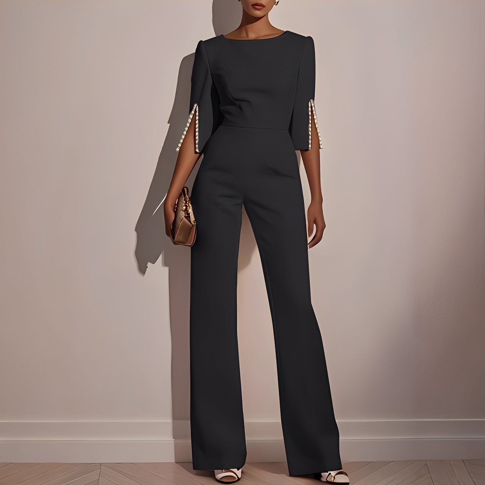 Carolane - Stylish tailored women's jumpsuit