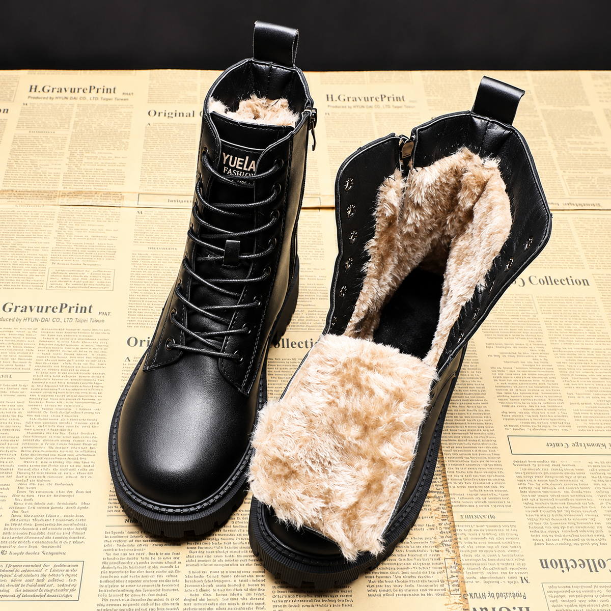 Delphine – Black Winter Boots