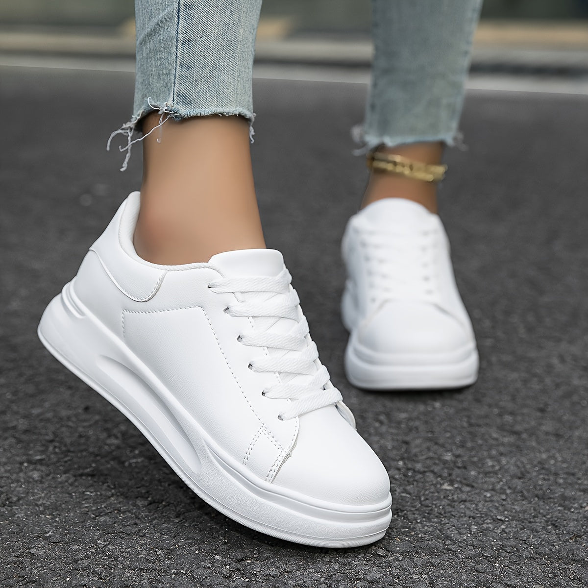 Layla - Women's white sneakers for everyday fashion