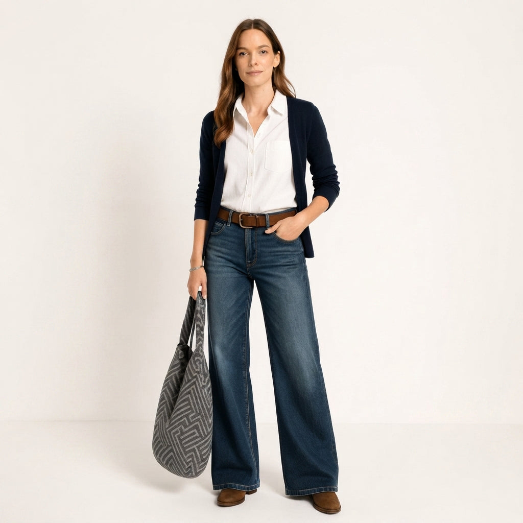Majken - Elegant Wide-Leg Jeans