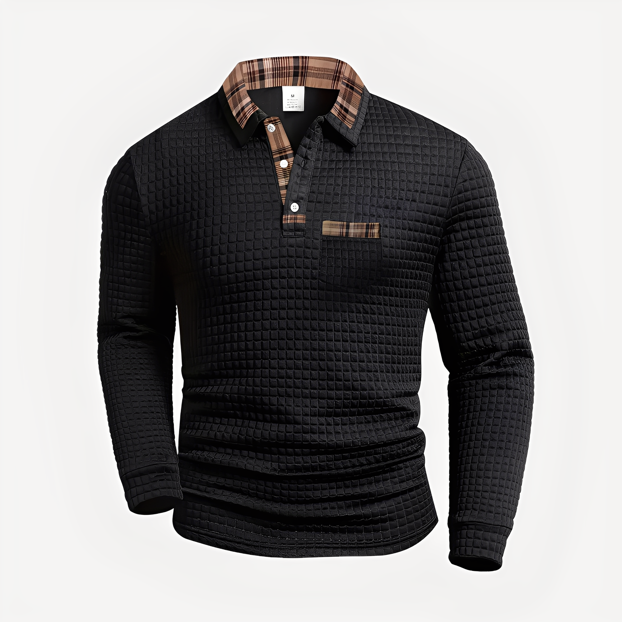Morris - Stylish Long Sleeve Polo Shirt