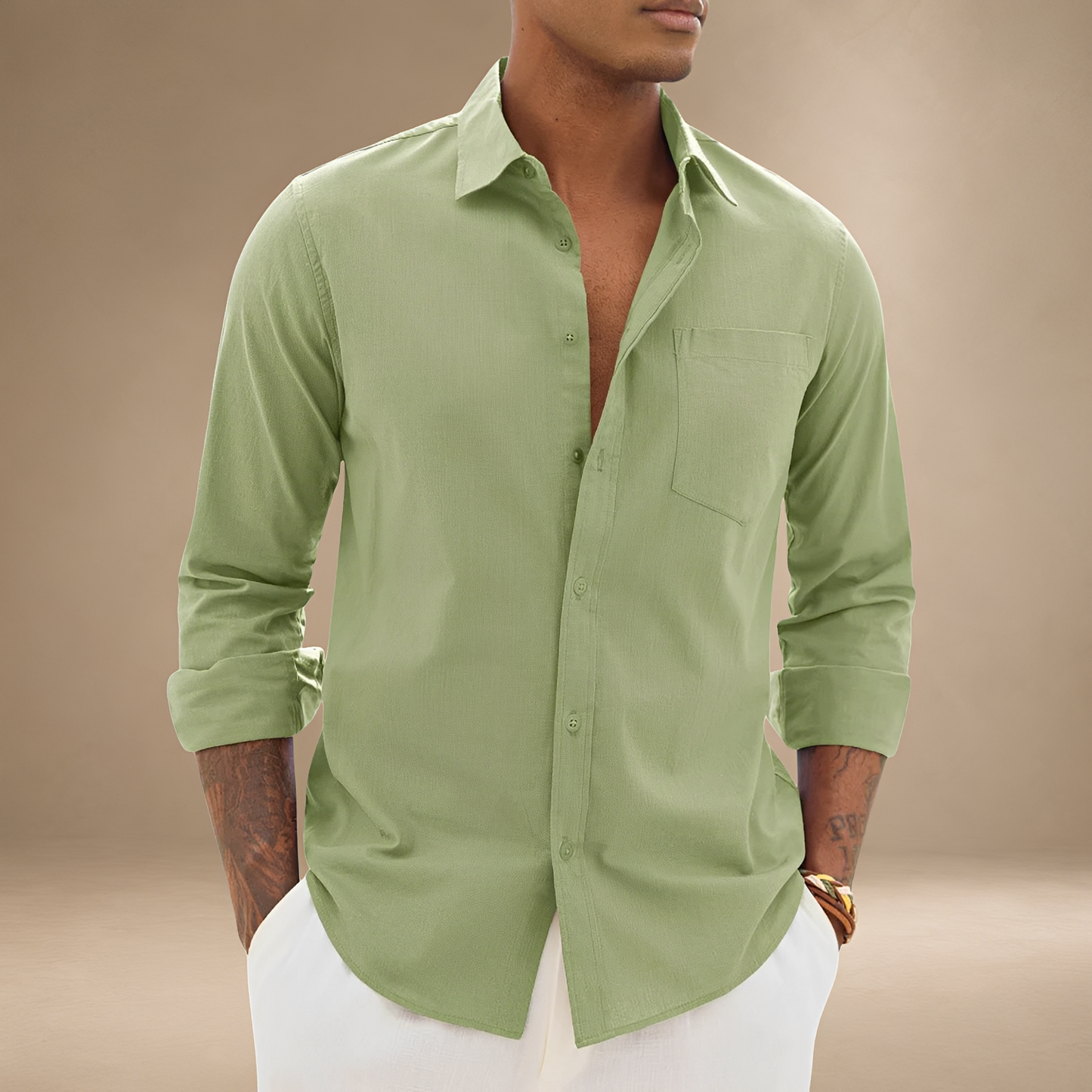 Ajay - Loose Long-Sleeved Shirt