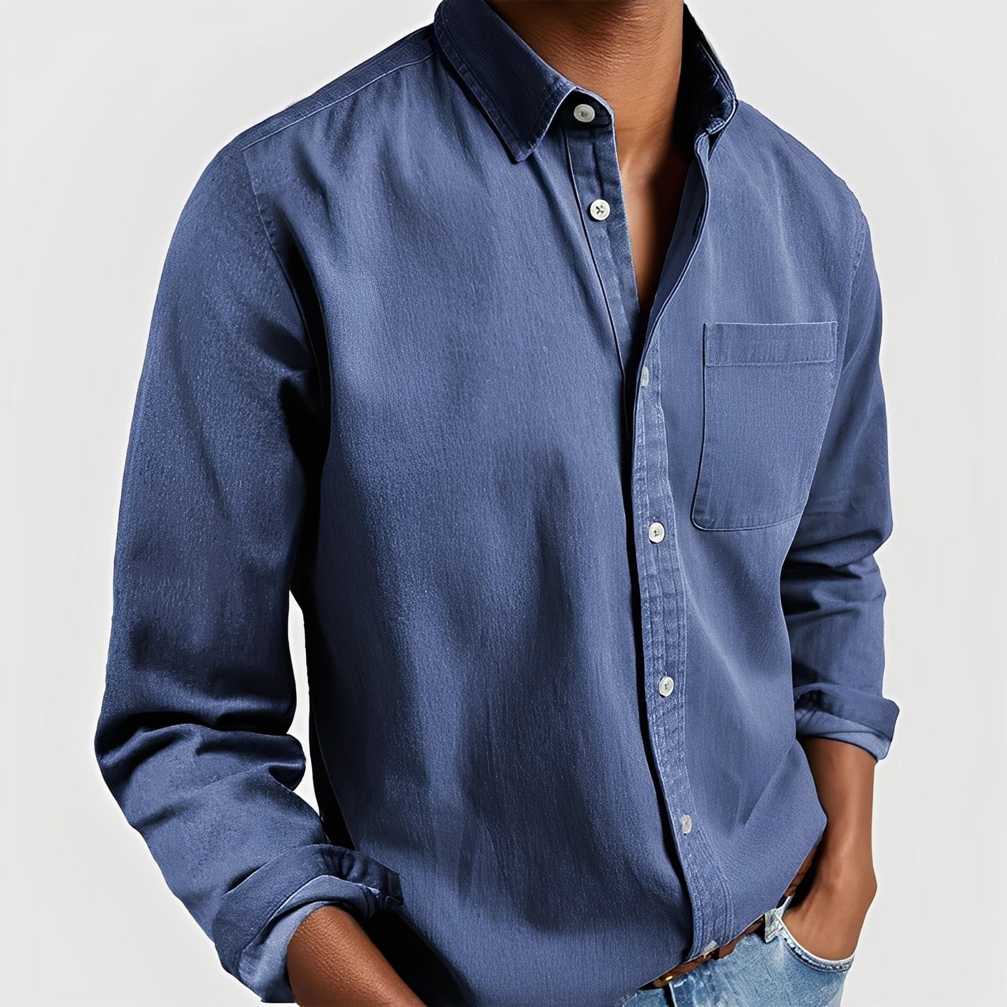 Gauvain - Casual long-sleeve shirt for men