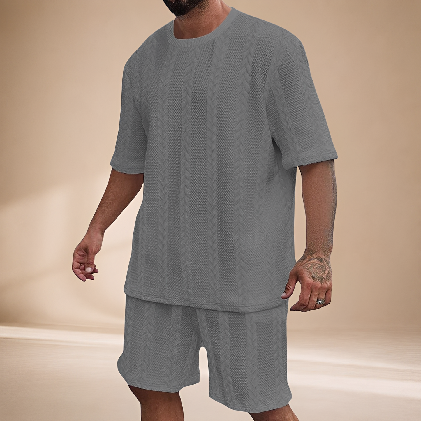 Johnston - Relaxed T-shirt and Shorts Set