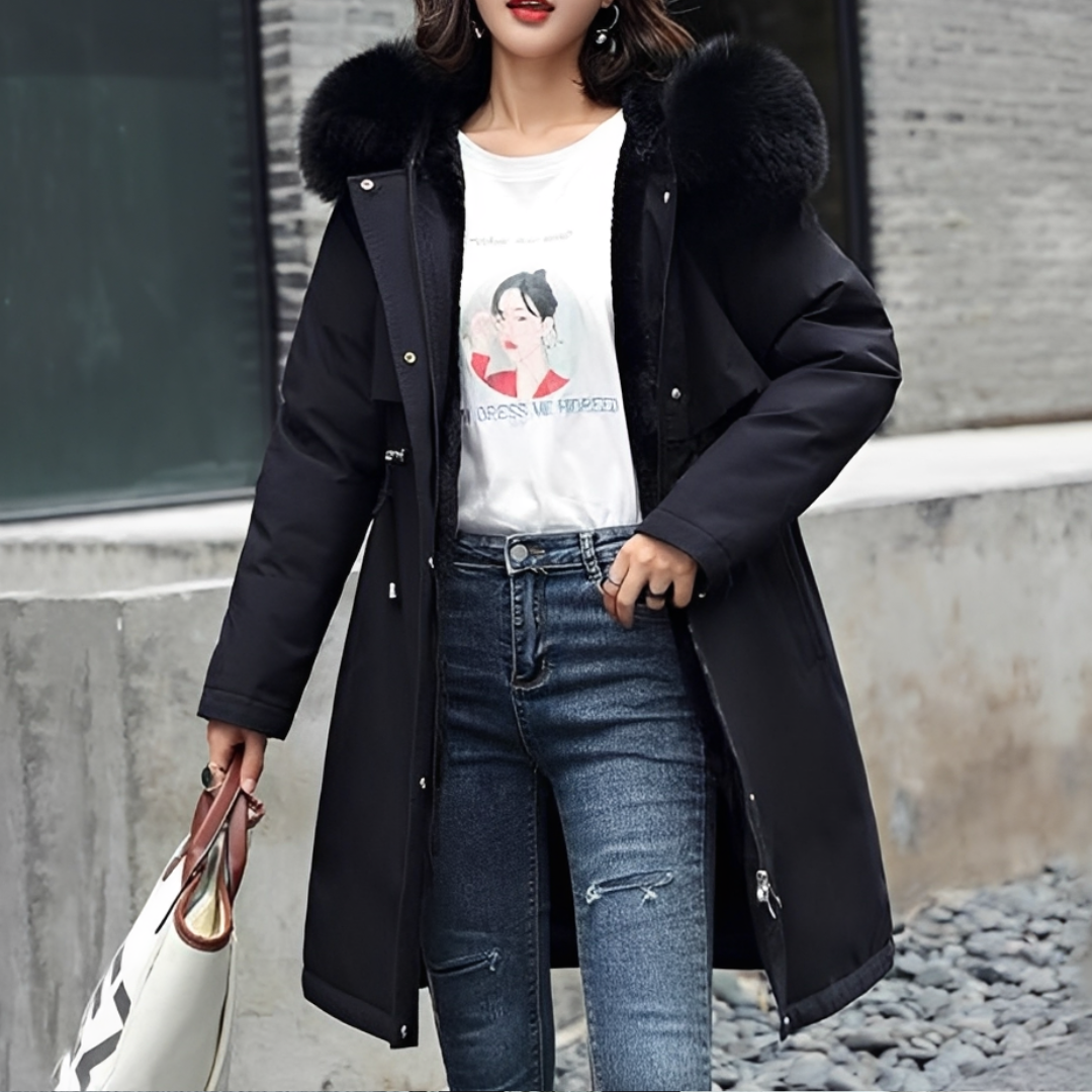 Evangie - Cozy and stylish hooded coat