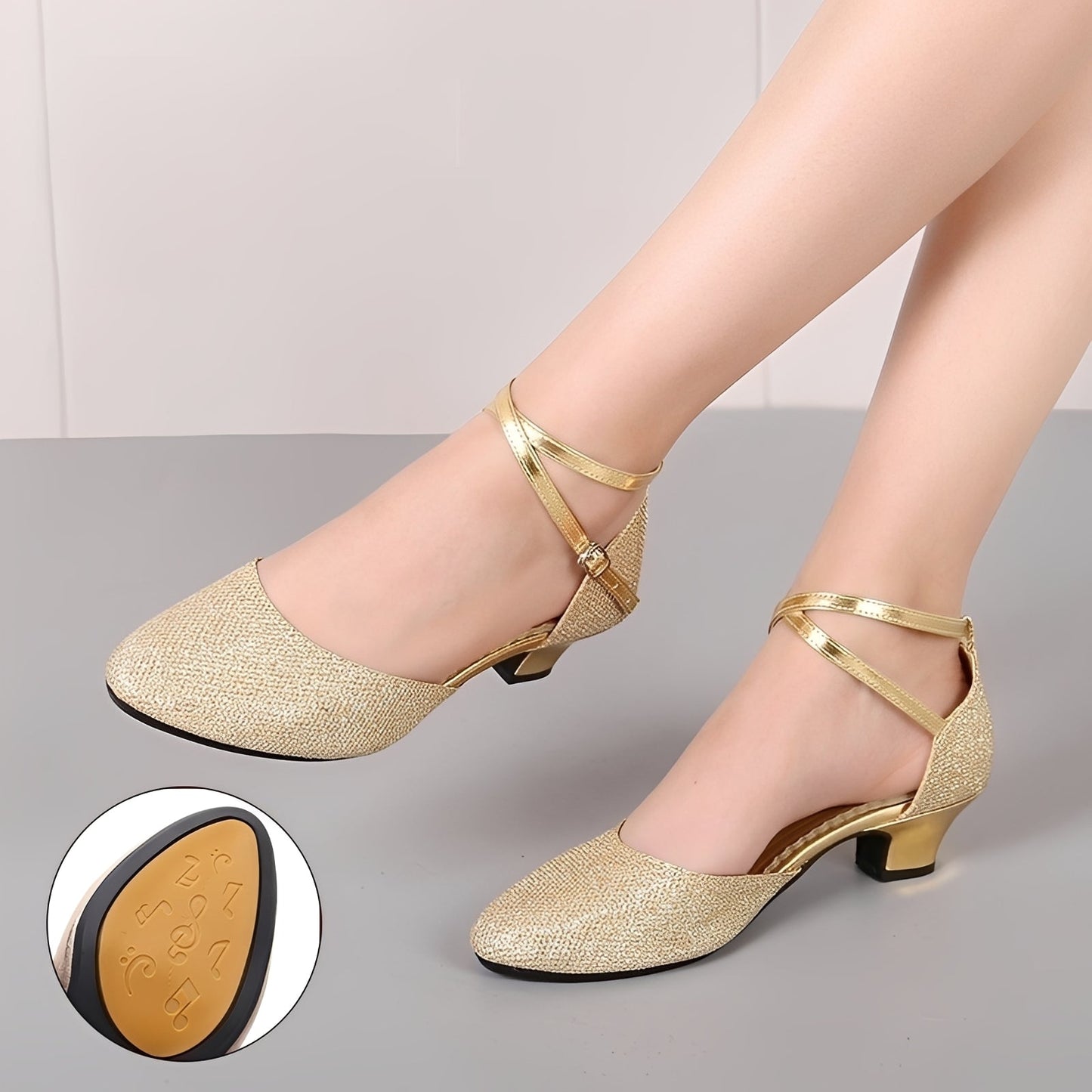 Carrie - Stylish glitter sandals for women