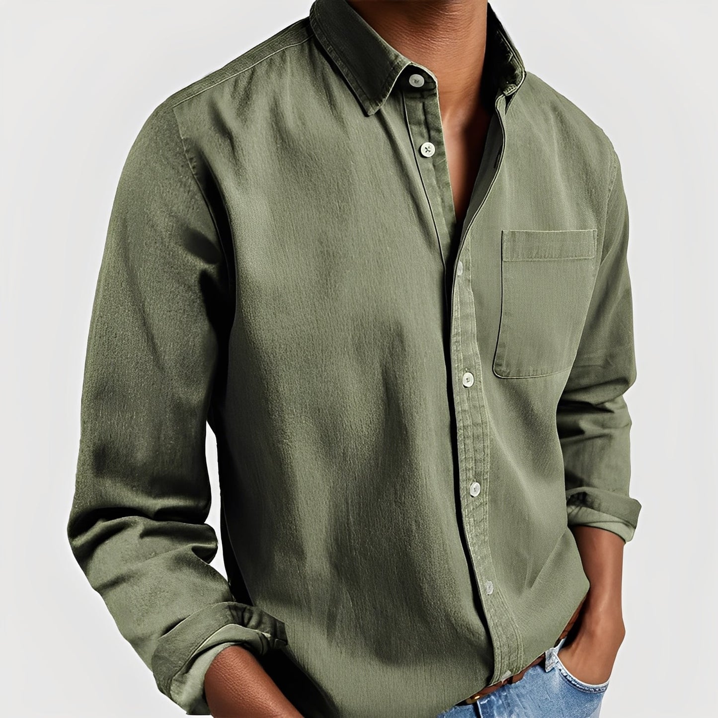 Gauvain - Casual long-sleeve shirt for men