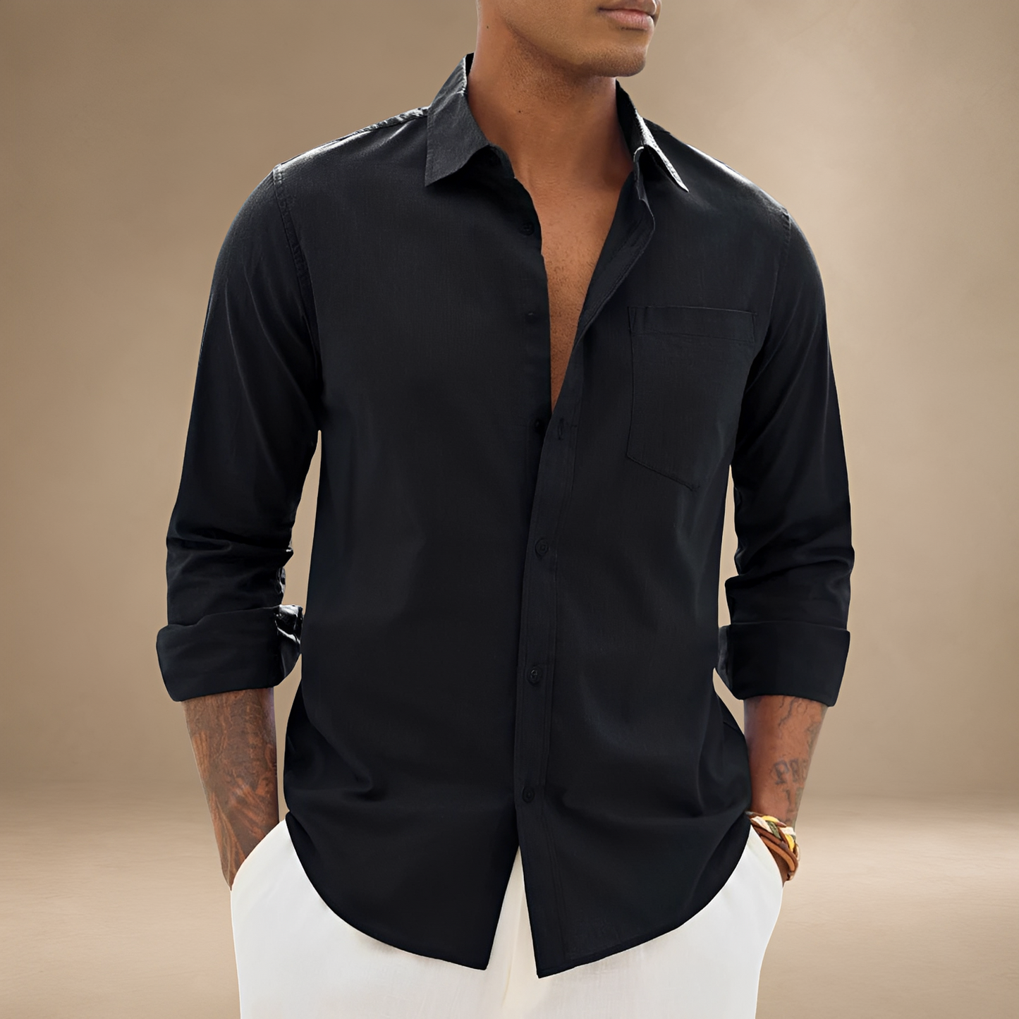 Ajay - Loose Long-Sleeved Shirt