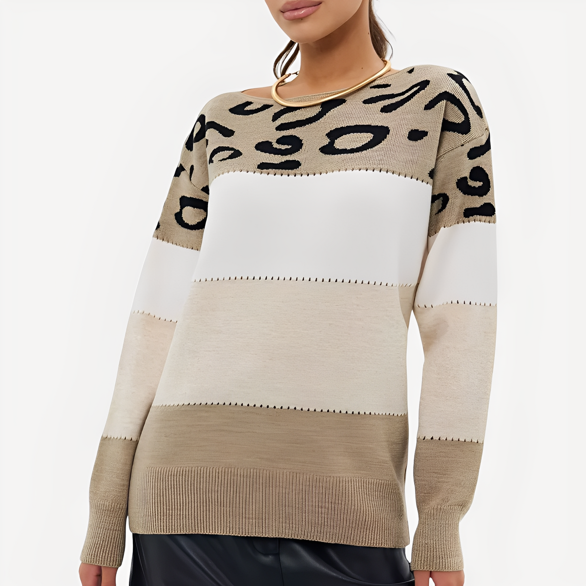 Anne - Stylish sweater with design