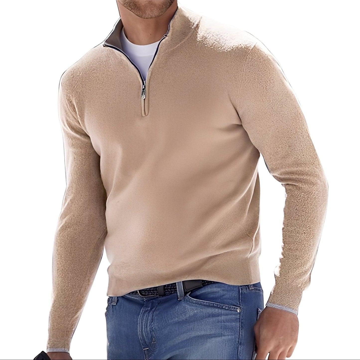 Ralph - Comfortable men's sweater with zipper