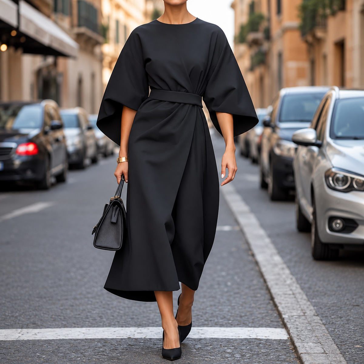 Clare - Maxi Dress with Waist Tie