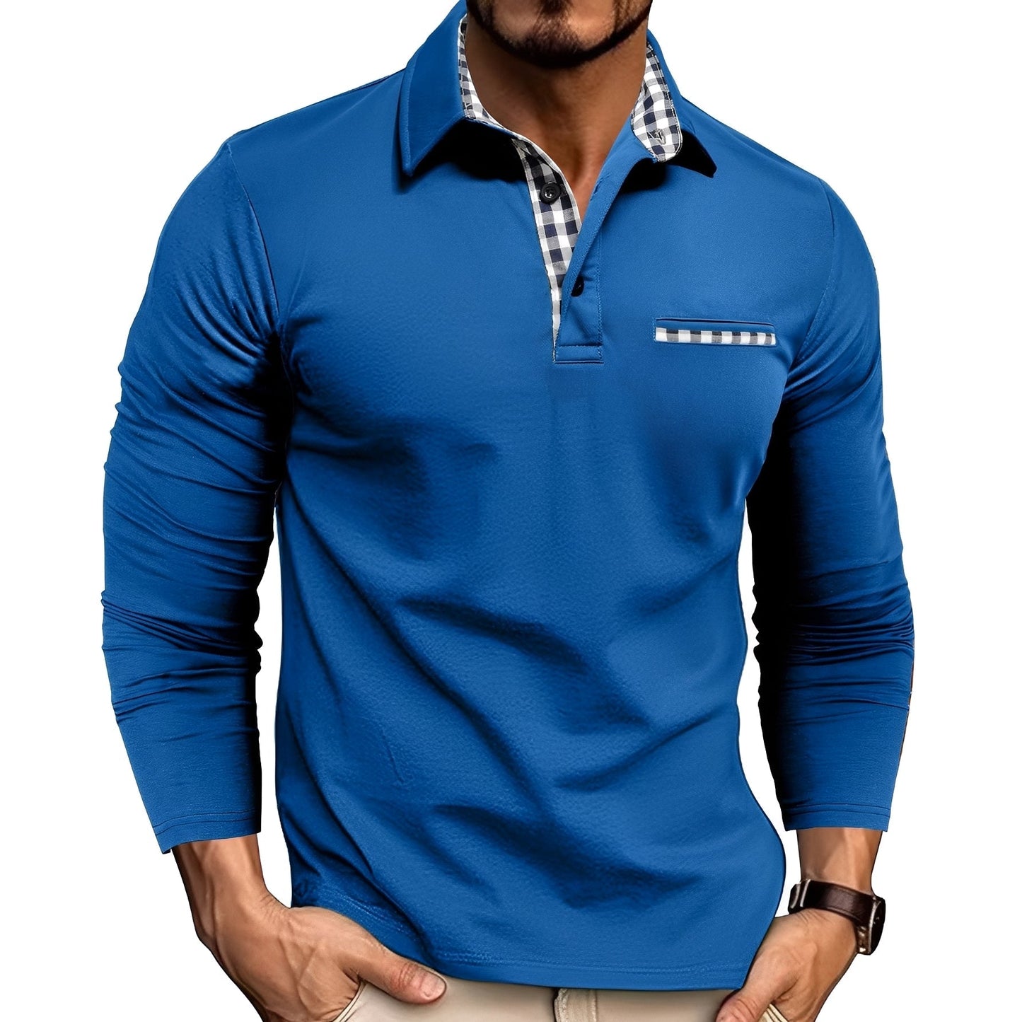Rupert - Casual Long Sleeve Polo Shirt