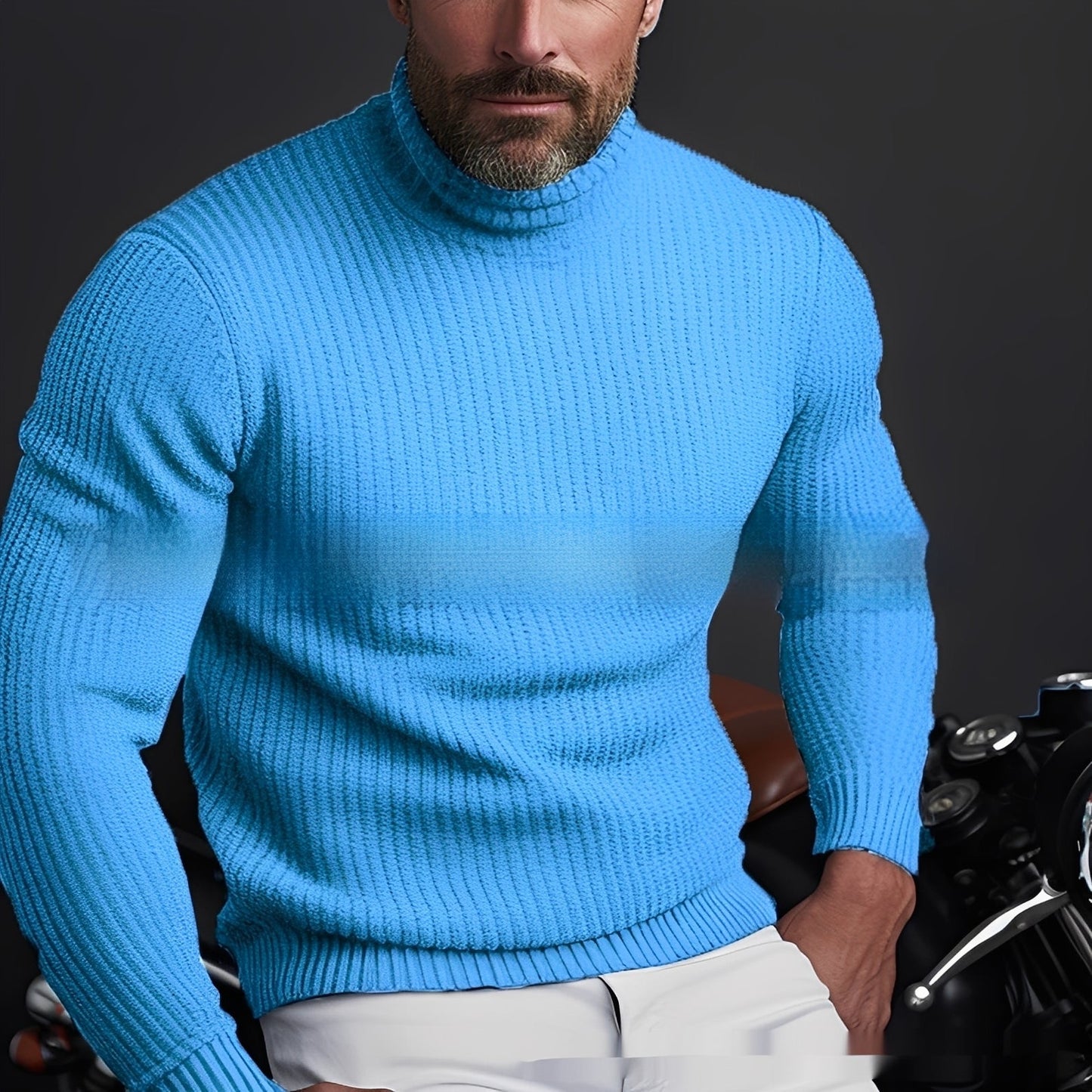 Richard - Warm Soft Roll-Neck Sweater