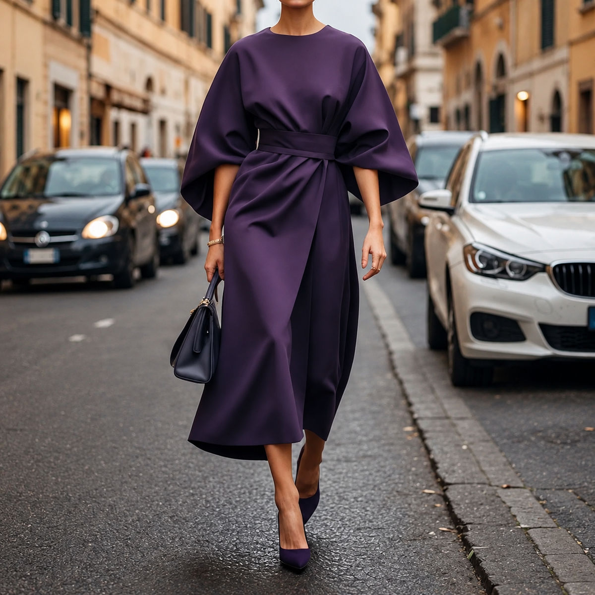 Clare - Maxi Dress with Waist Tie