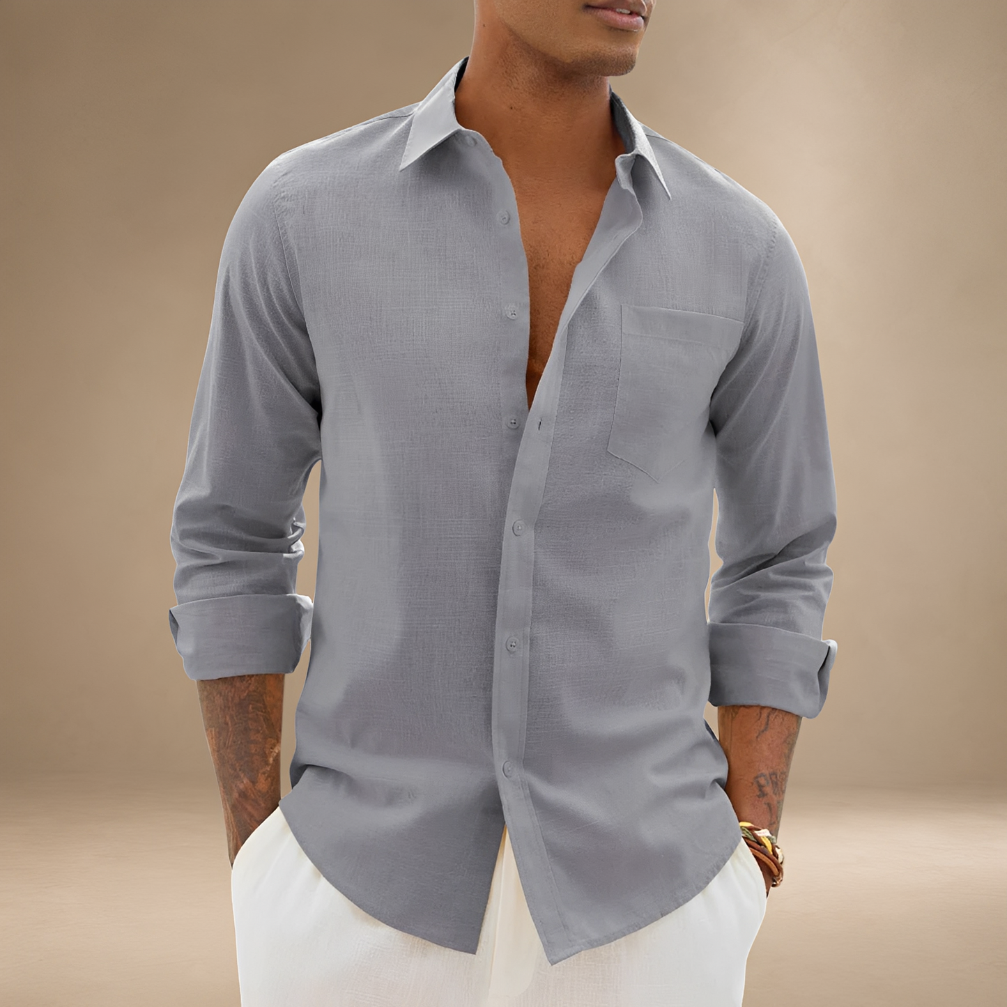 Ajay - Loose Long-Sleeved Shirt