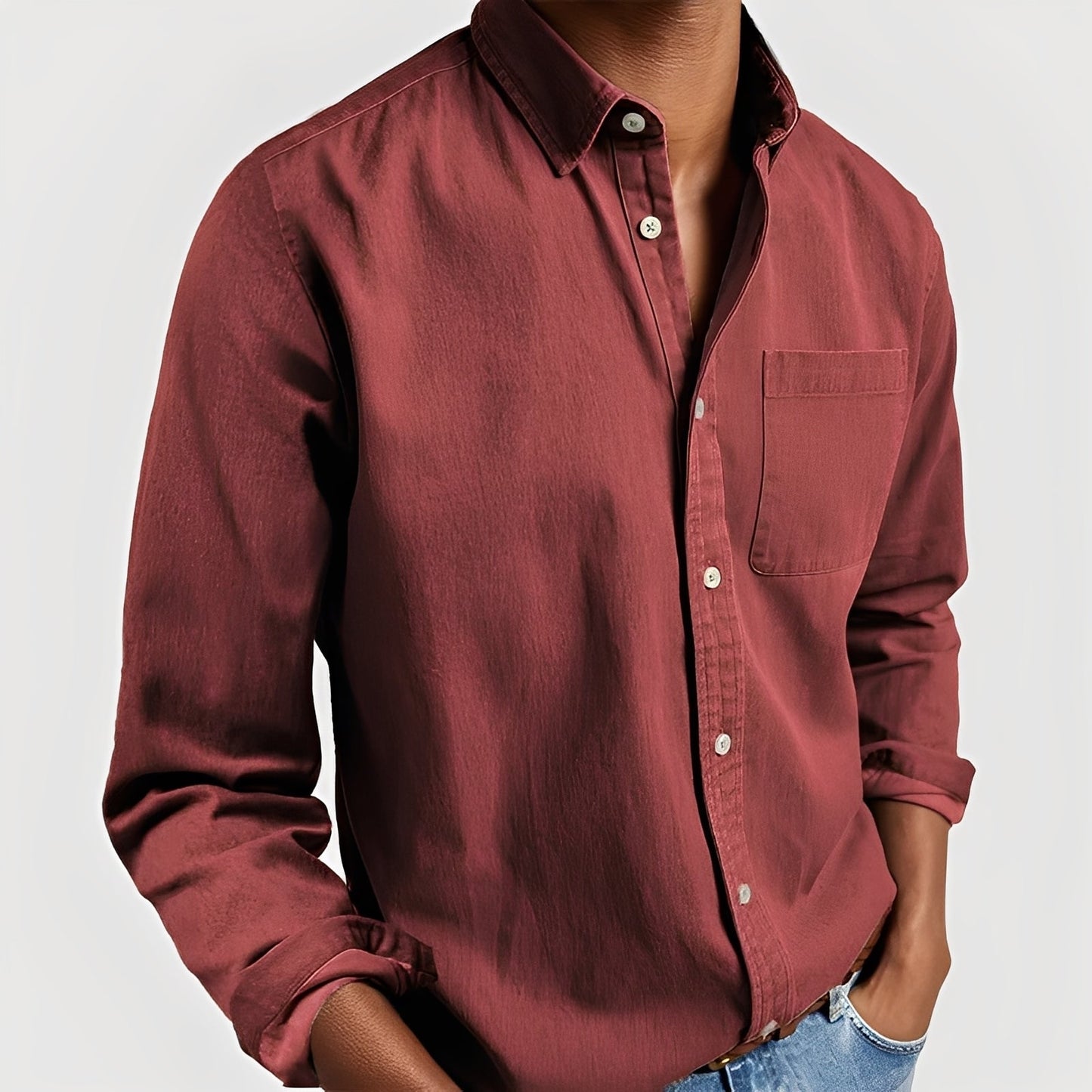 Gauvain - Casual long-sleeve shirt for men