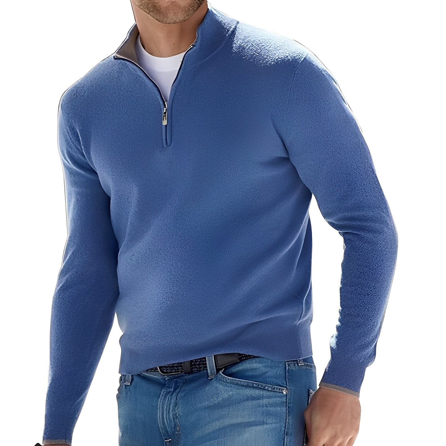 Ralph - Comfortable men's sweater with zipper