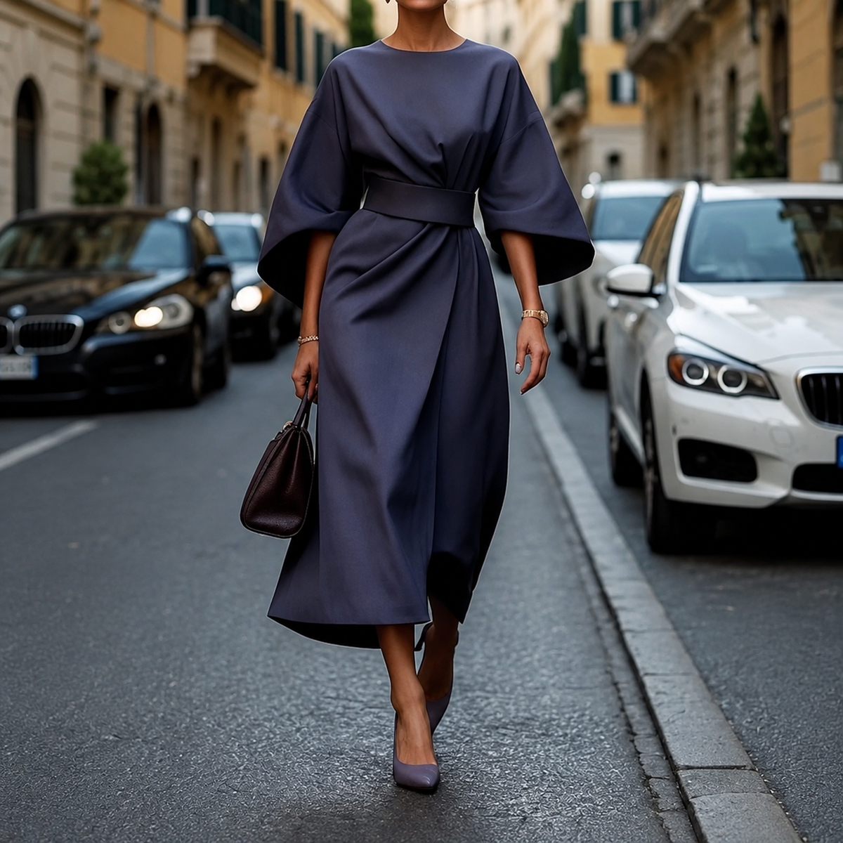 Clare - Maxi Dress with Waist Tie