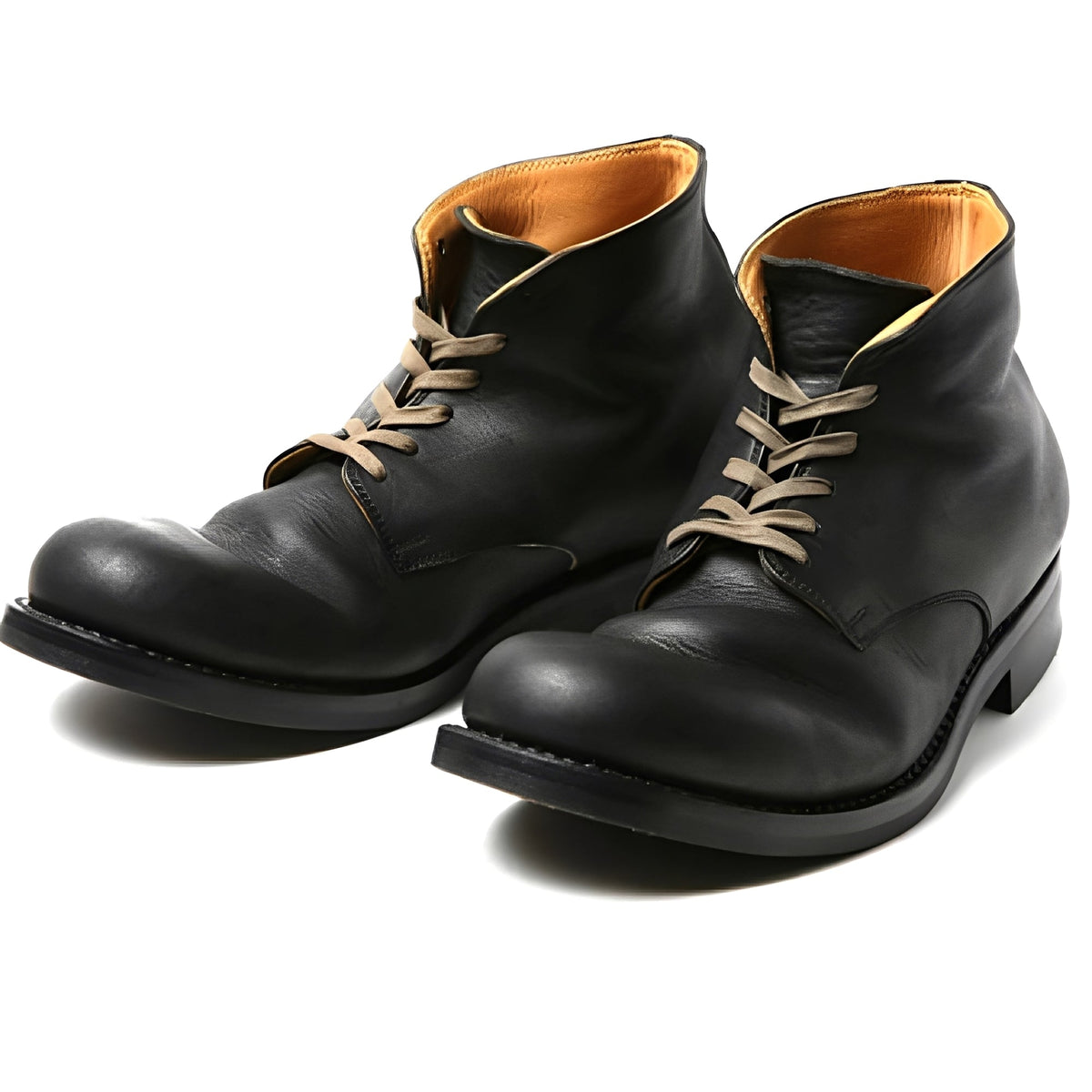 Roscoe - Traditional men's shoes with a rounded shaft