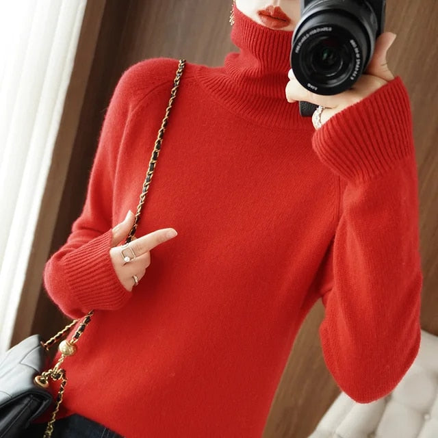 Jessel - Cozy Turtleneck Sweater for Women