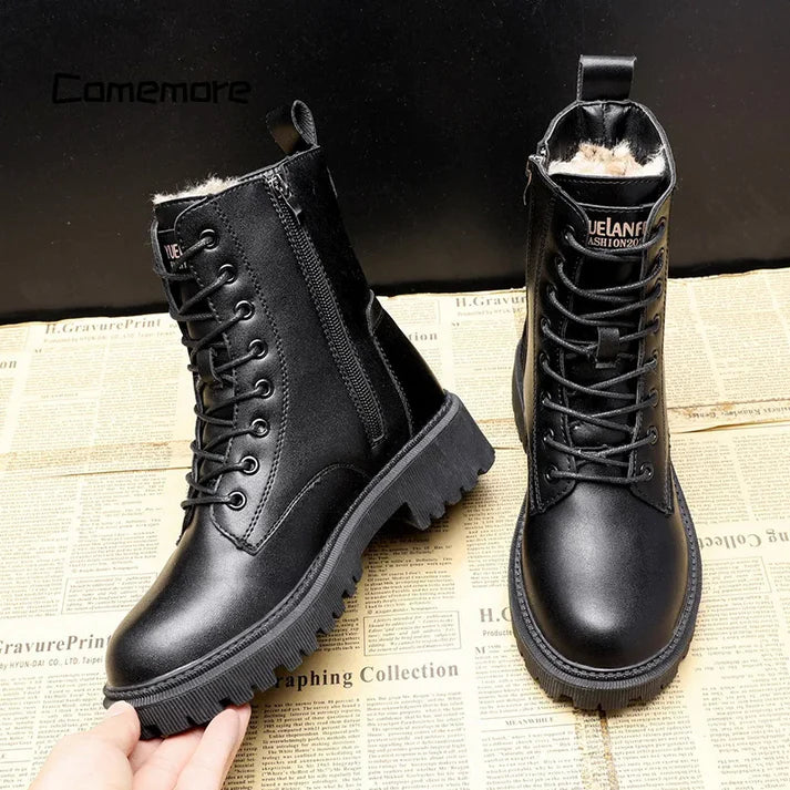 Adelpha - Black Winter Boots for Cold Days