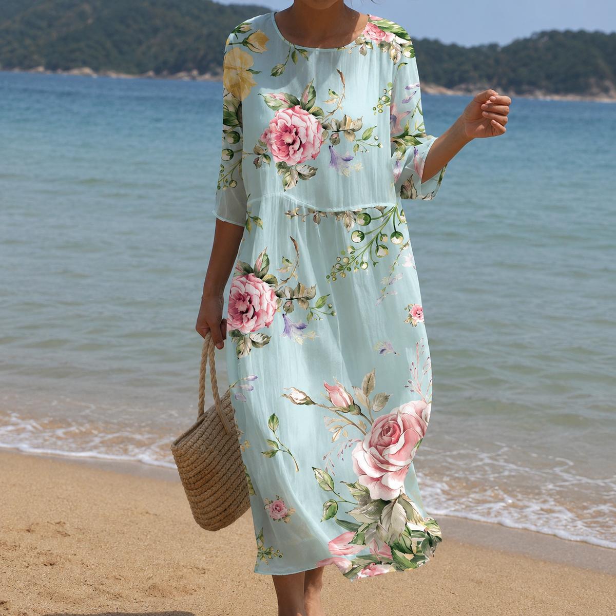 Miranda – Elegant Floral Dress with Relaxed Fit for Women
