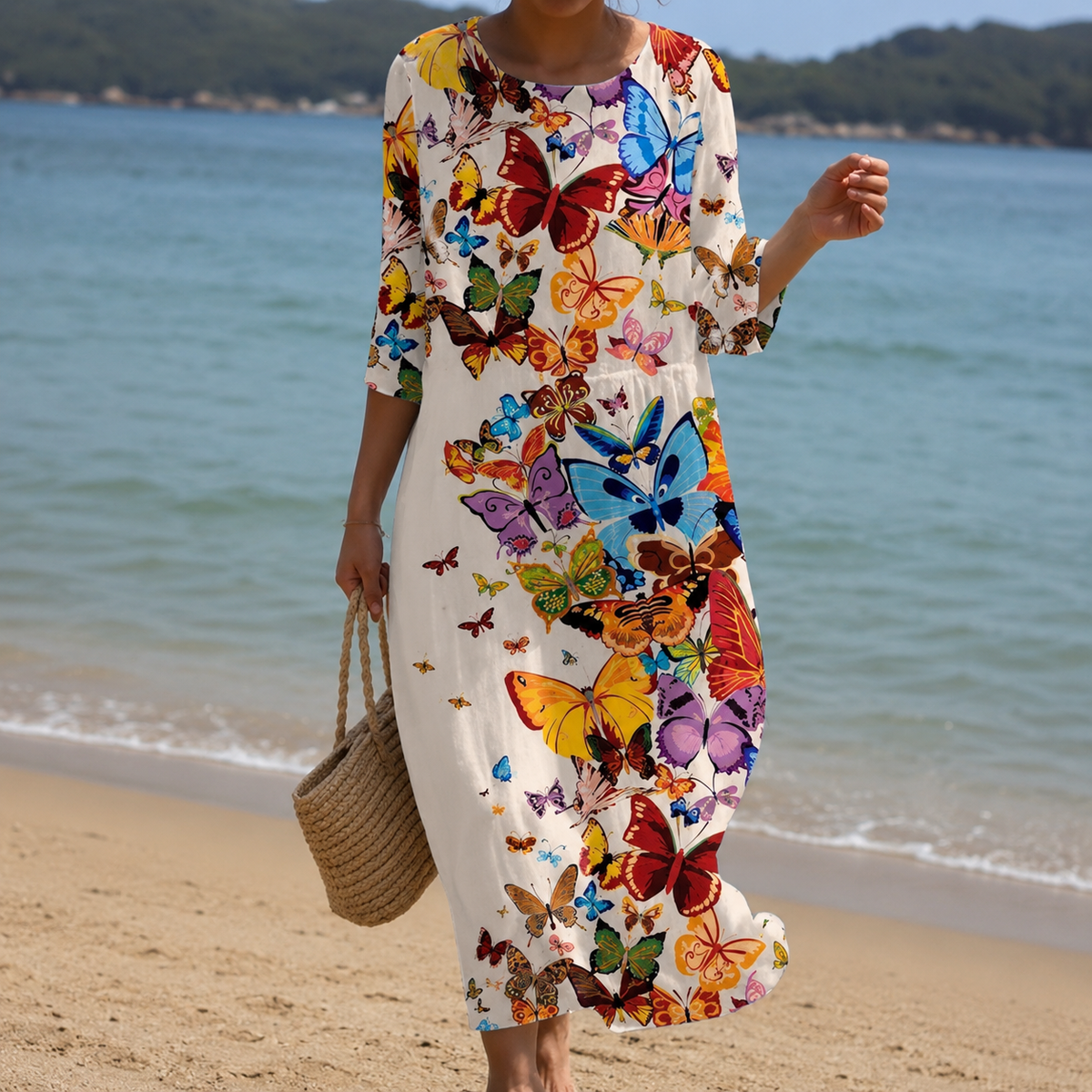 Miranda – Elegant Floral Dress with Relaxed Fit for Women