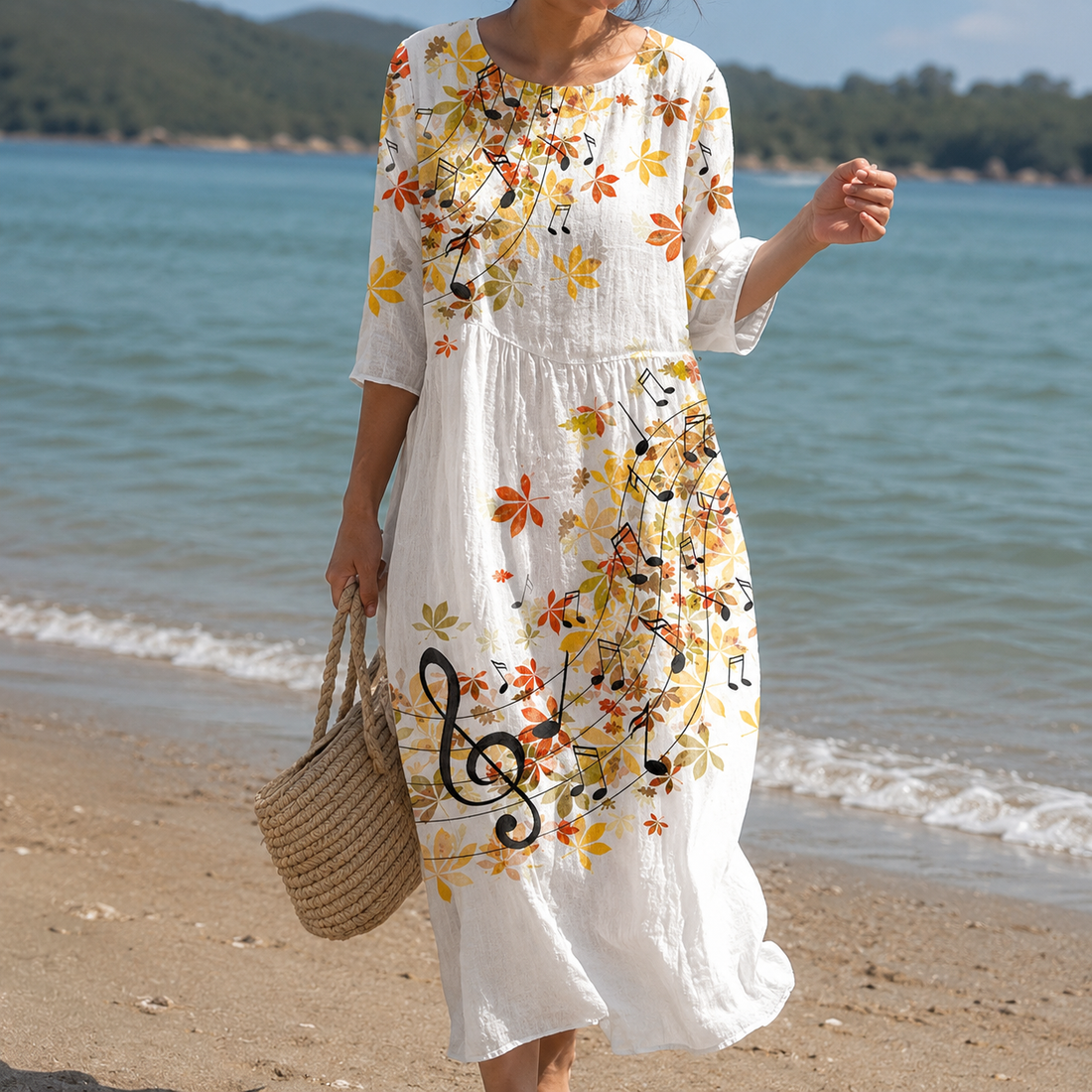Miranda – Elegant Floral Dress with Relaxed Fit for Women