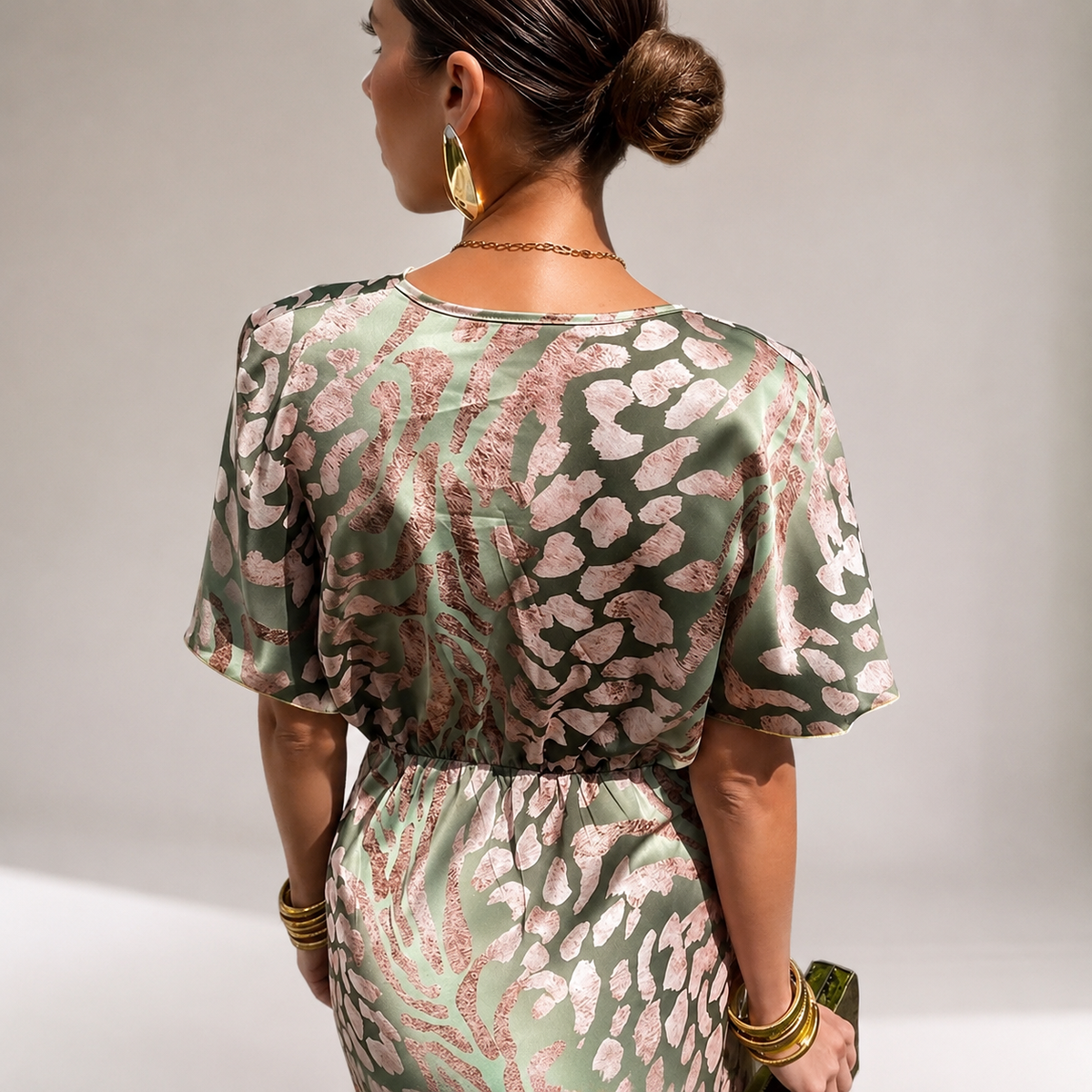 Teodora - Glamorous V-Neck Maxi Dress for Women