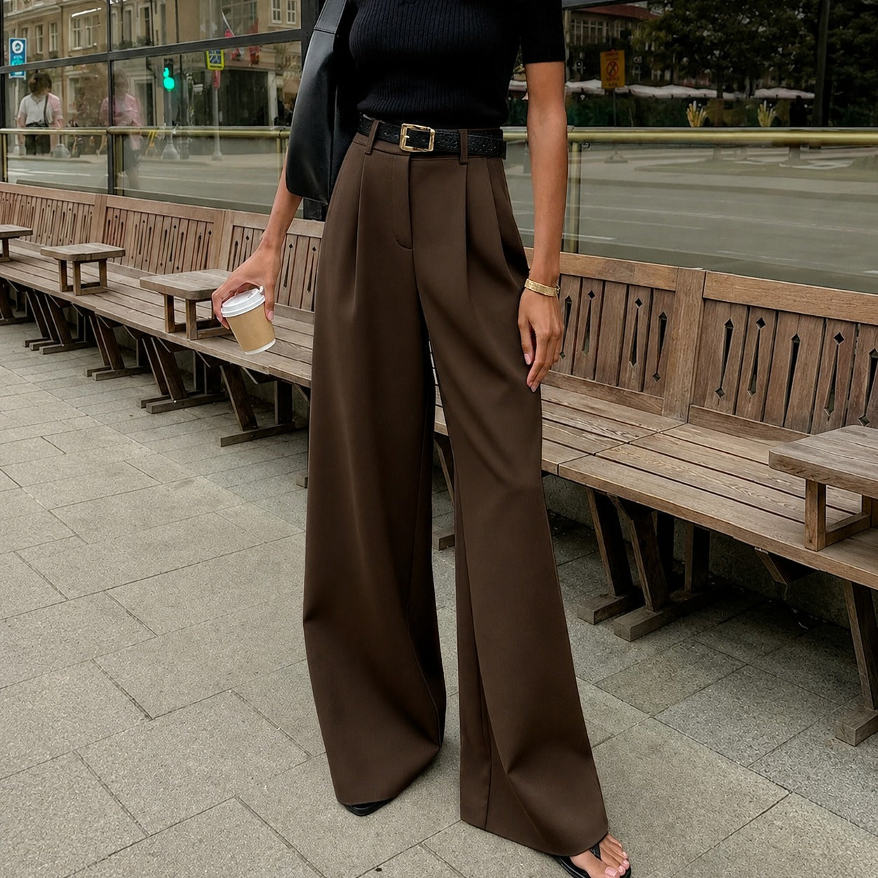 Marlene - Formal Wide-Leg Trousers